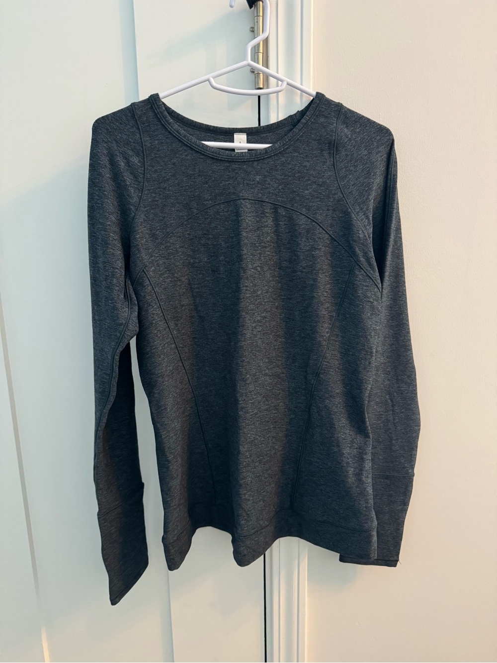Lululemon Long-Sleeve Crewneck Top in teal color